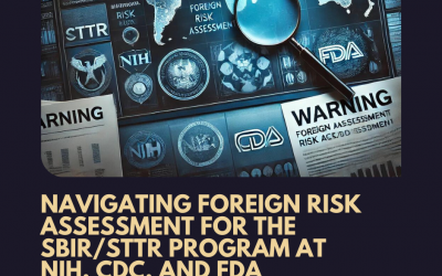 Navigating Foreign Risk Assessment for the SBIR/STTR program at NIH, CDC, and FDA